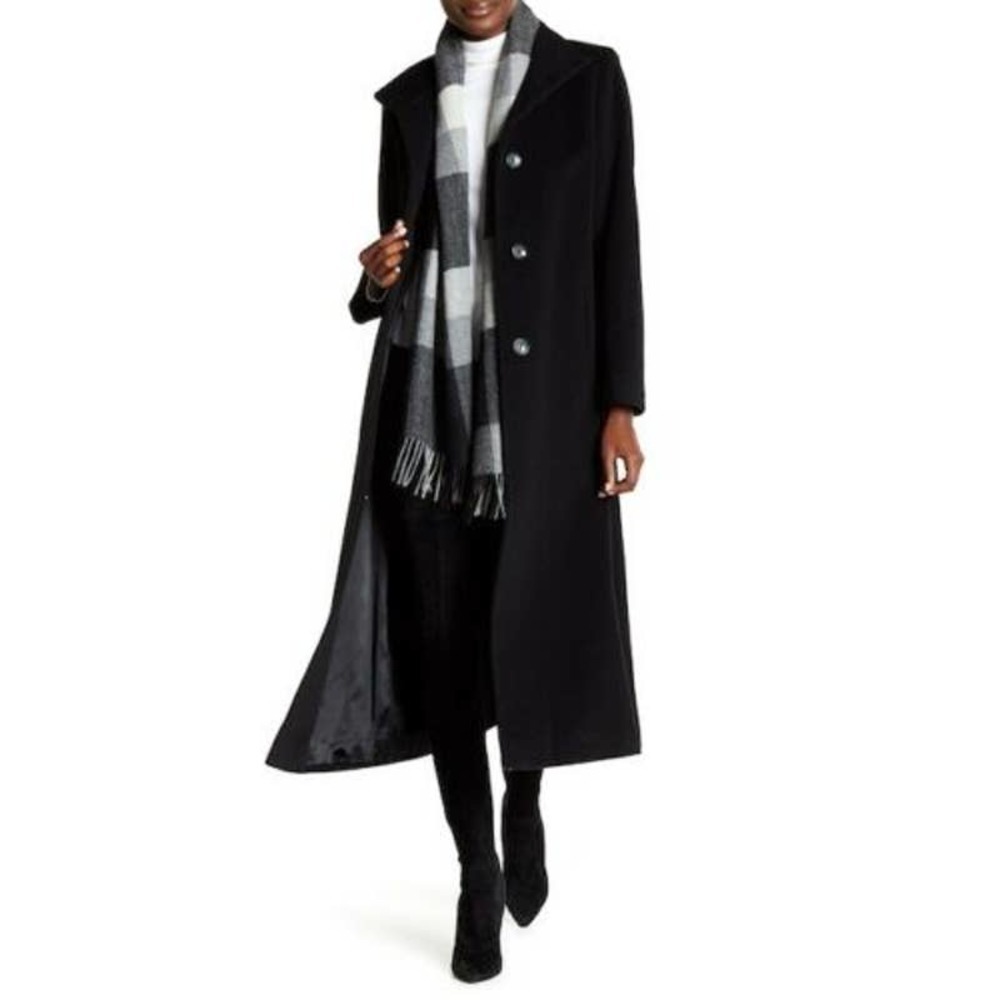 Fleurette Stand Collar Wool Blend Coat (14)